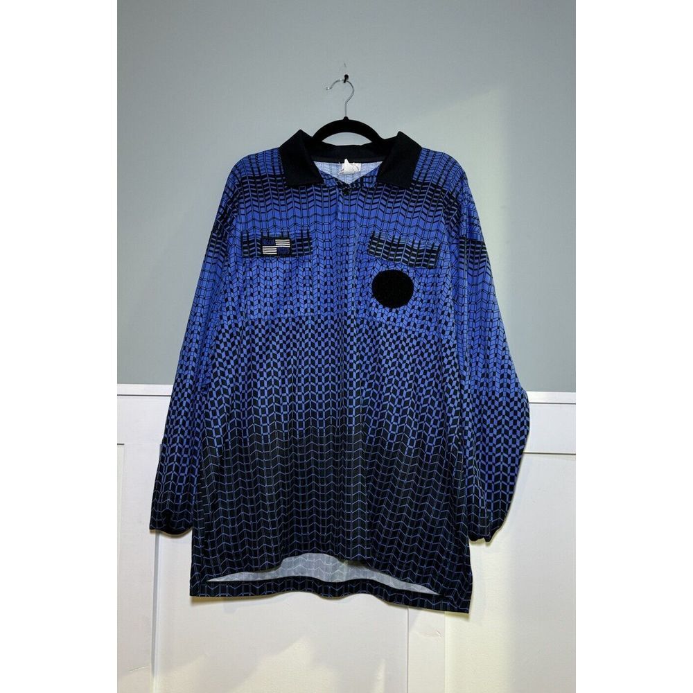 Official Sports International NISOA Referee‎ XL Shirt Jersey Blue Long Sleeve